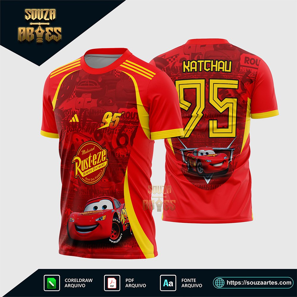 Arte Vetor Camisa Interclasse Relâmpago McQueen