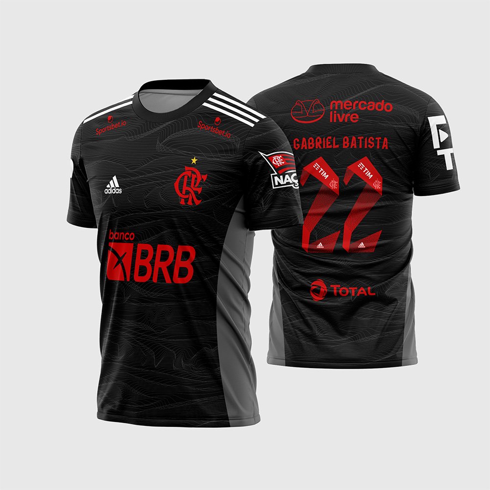 Arte Camisa do Flamengo II 2021 2022 Goleiro