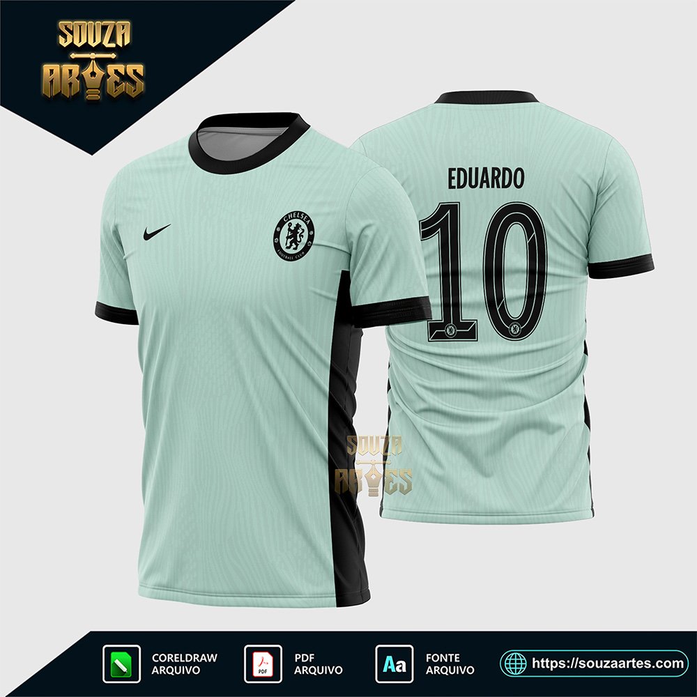 Arte Vetor Camisa Chelsea Terceira 2023 - 2024