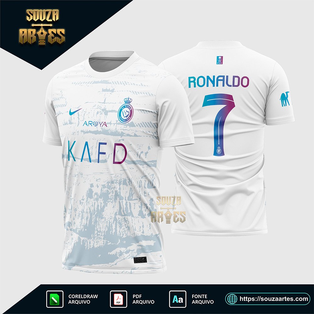 Arte Vetor Camisa Al-Nassr Terceira 2023 - 2024