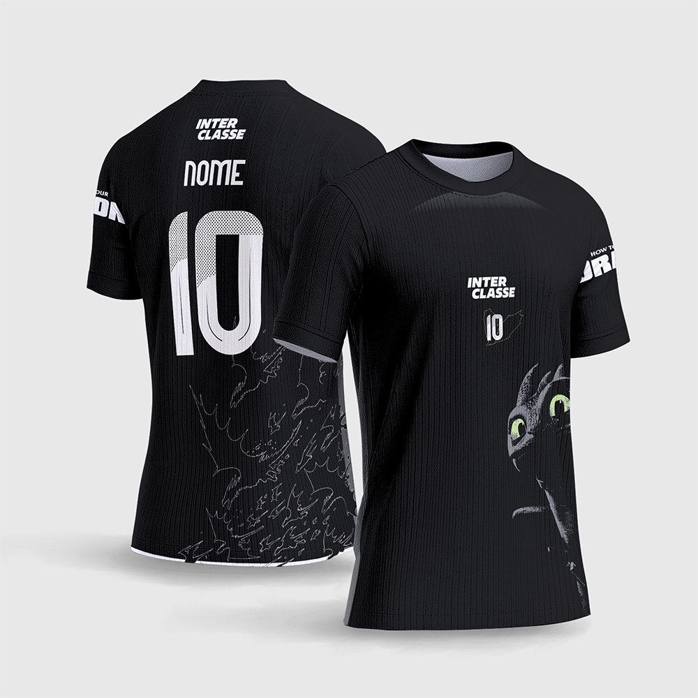 Arte Vetor Camisa Interclasse Como Treinar Seu Dragão