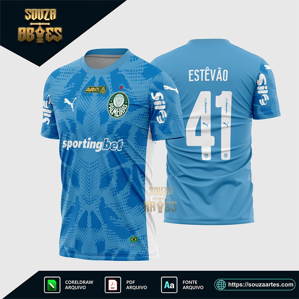 Arte Vetor Camisa Palmeiras Goleiro I 2025 - 2026