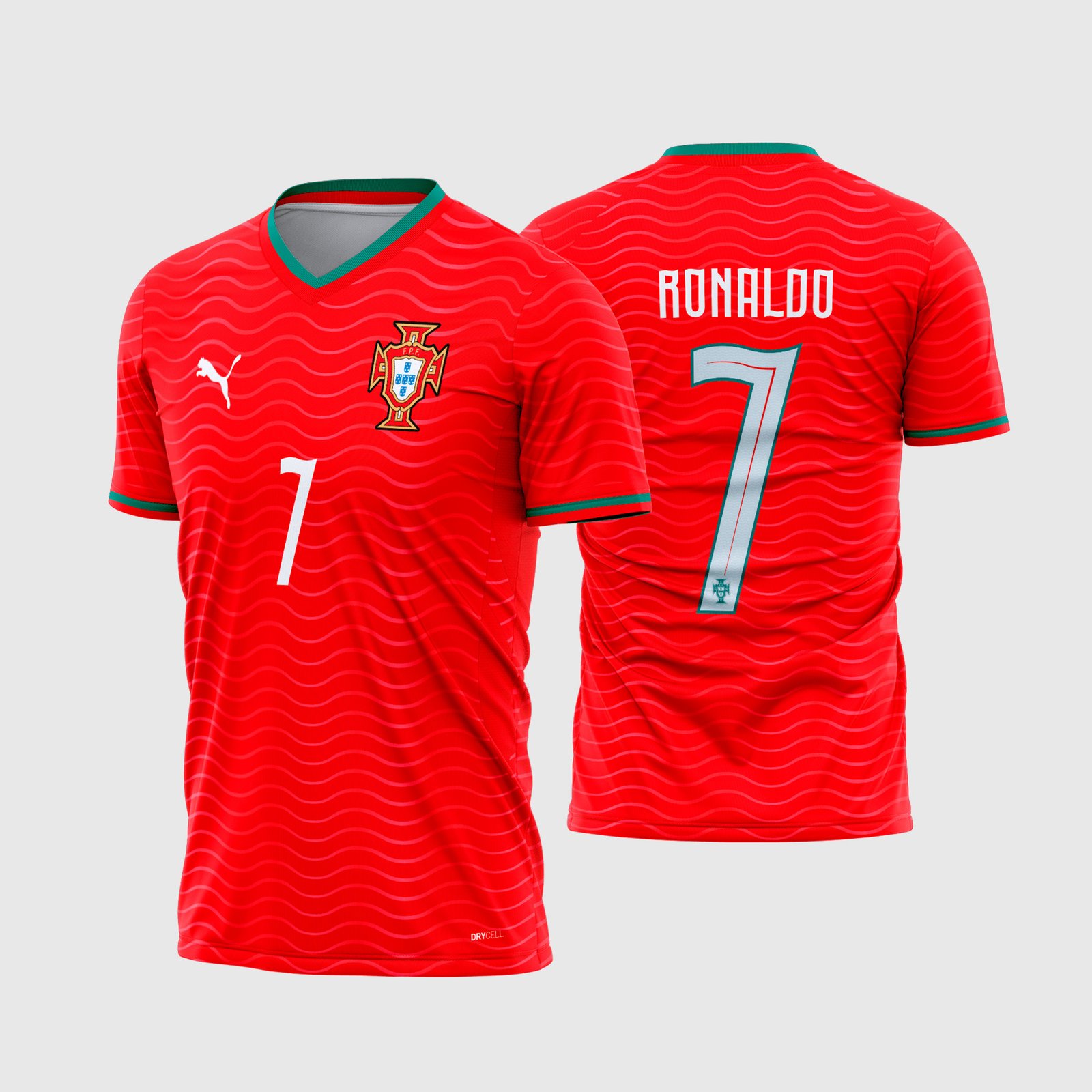 Arte Camisa Portugal Titular 2026 - 2028