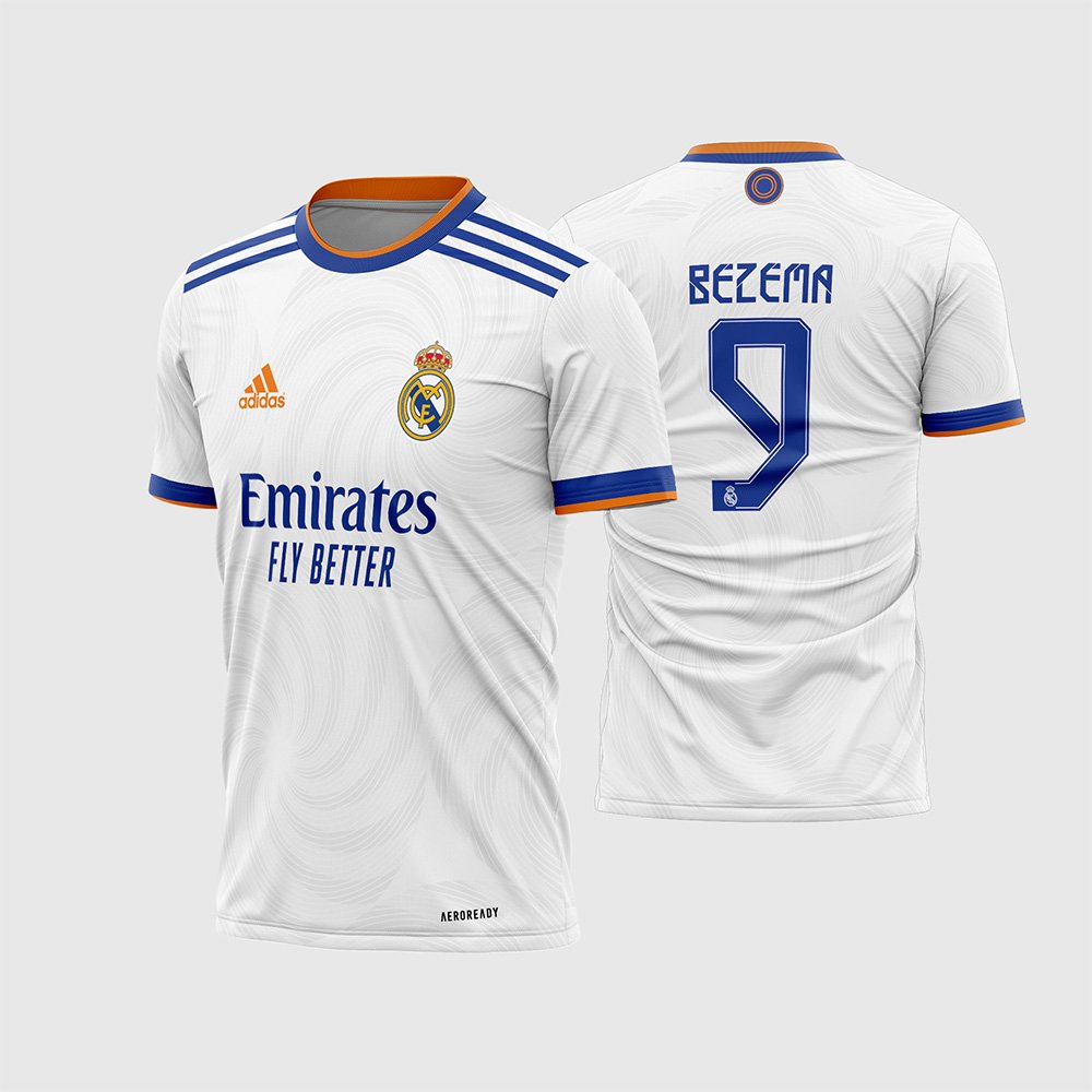 Arte Vetor Camisa Real Madrid Local 2021-2022