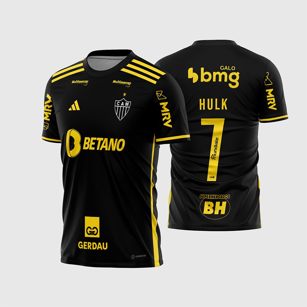 Arte Vetor Camisa Atlético Mineiro Terceira 2023 2024