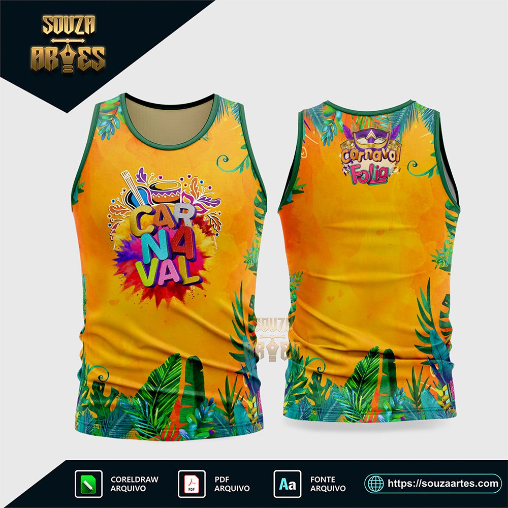 Arte Vetor Camisa Abadá Bloco Carnaval 2026 - Modelo 19