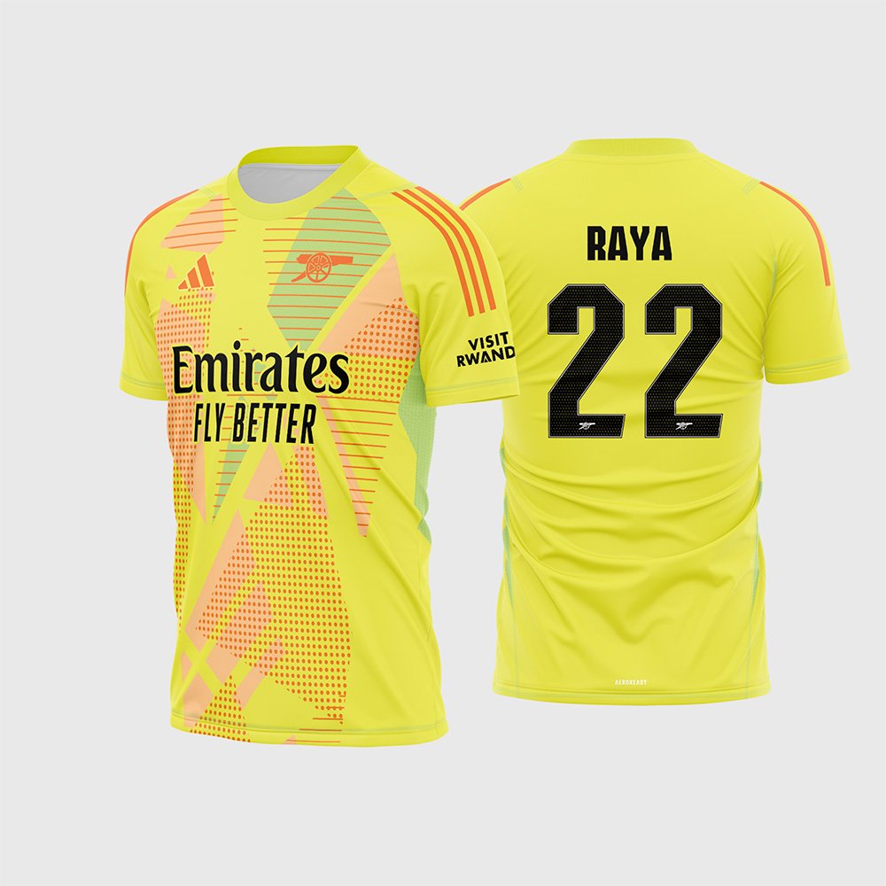 Arte Vetor Camisa Arsenal Goleiro 2024 - 2025