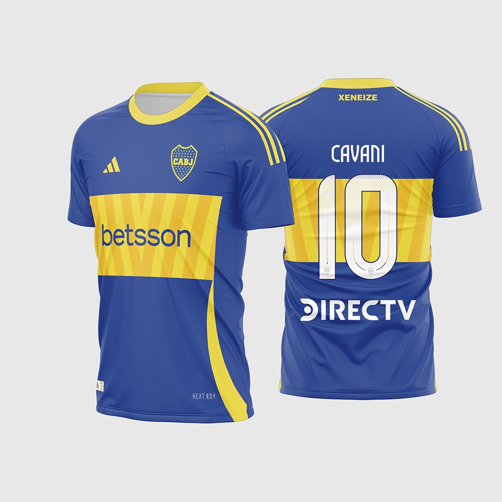 Arte Vetor Camisa Boca Juniors Titular 2024 – 2025