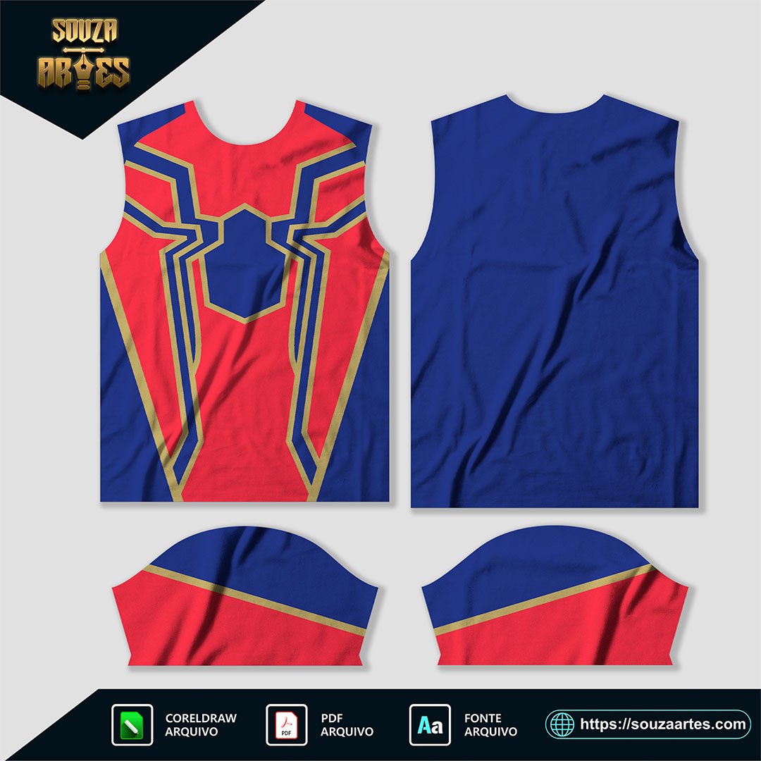 Arte Vetor Camisa Homem Aranha - Spider Man