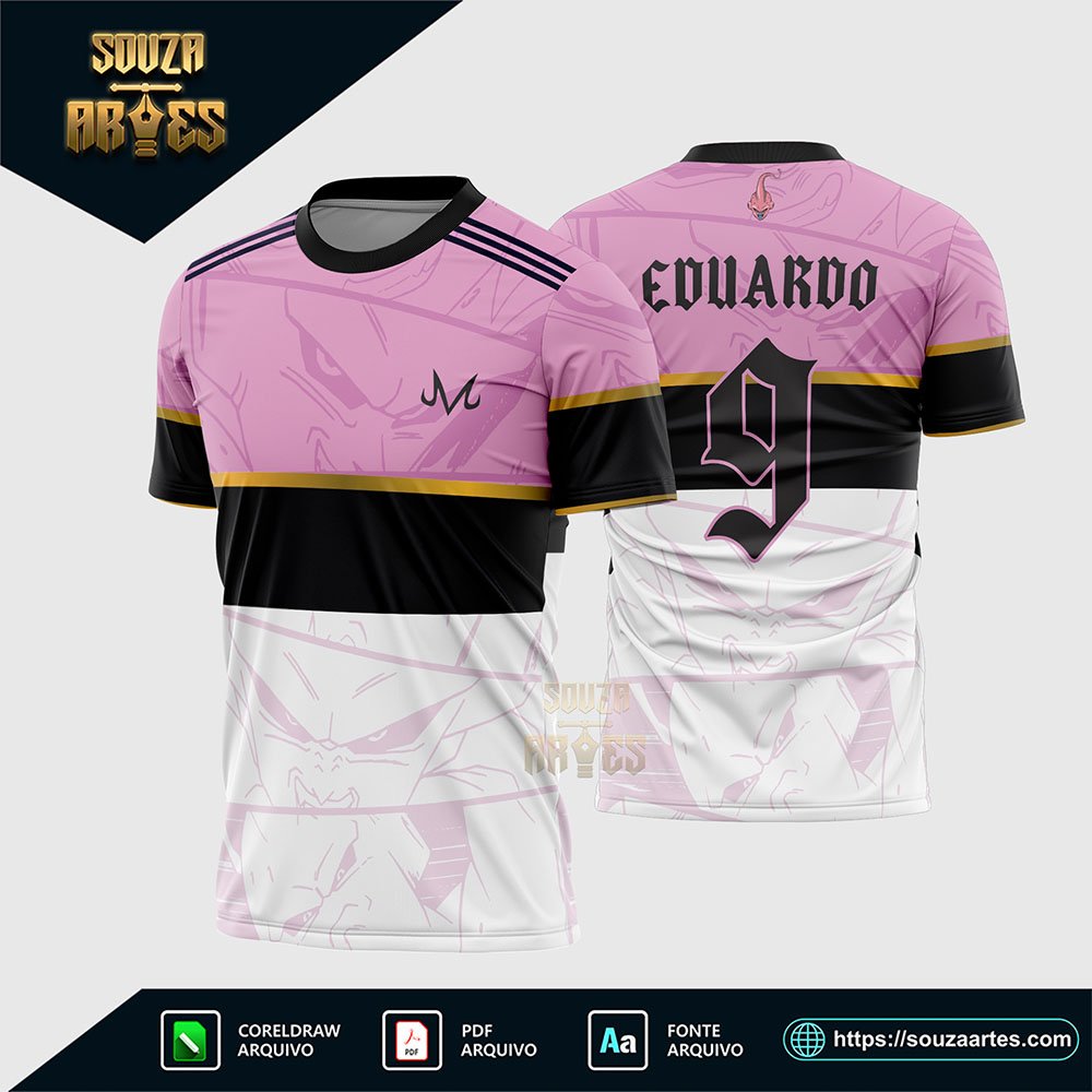 Arte Vetor Camisa Interclasse Majin Boo - Dragon Ball