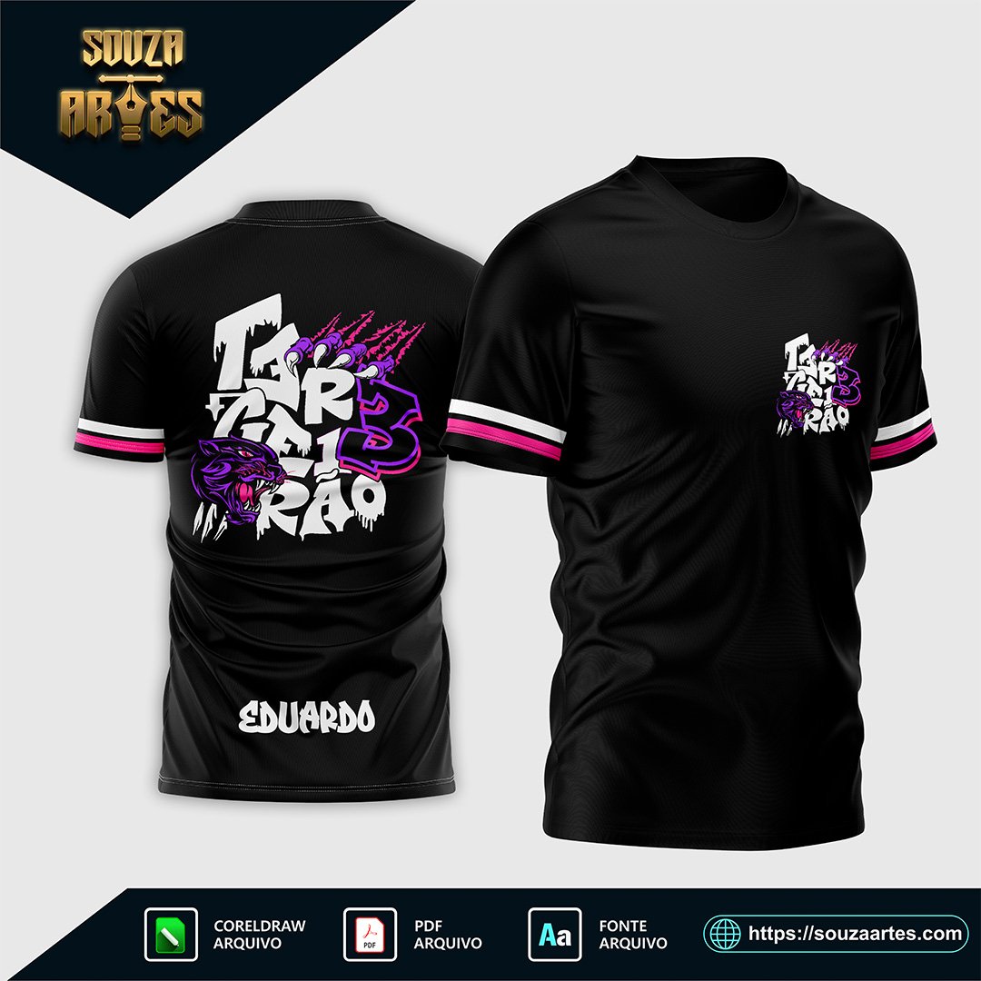 Arte Vetor Camisa Terceirão Pantera Negra 2025