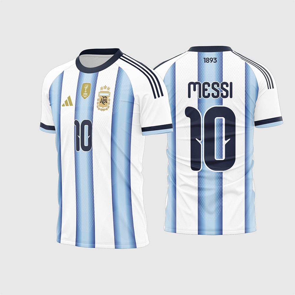 Arte Vetor Camisa Argentina Titular 2026 - 2027