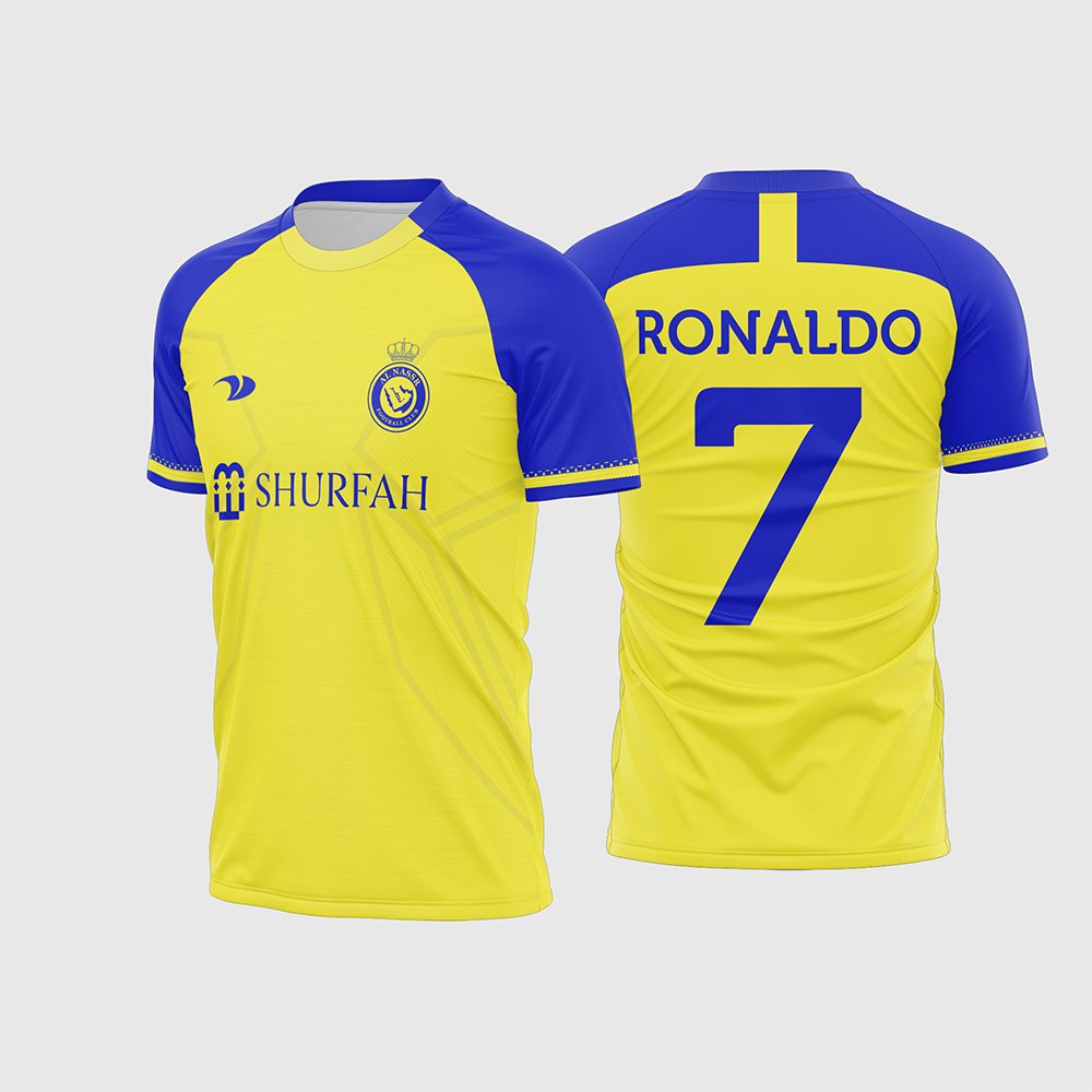 Arte Vetor Estampa Camisa Al-nassr 2022 2023 Titular