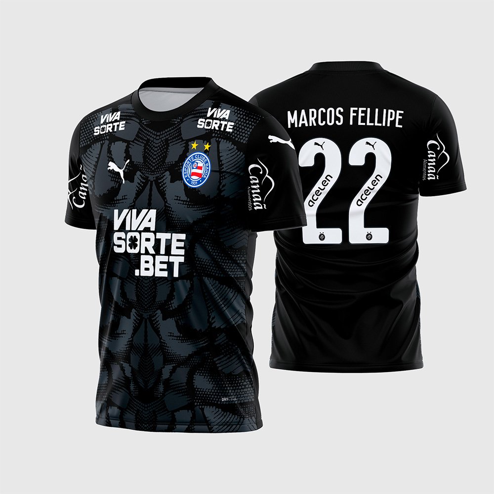 Arte Vetor Camisa Bahia Goleiro 2025 - 2026