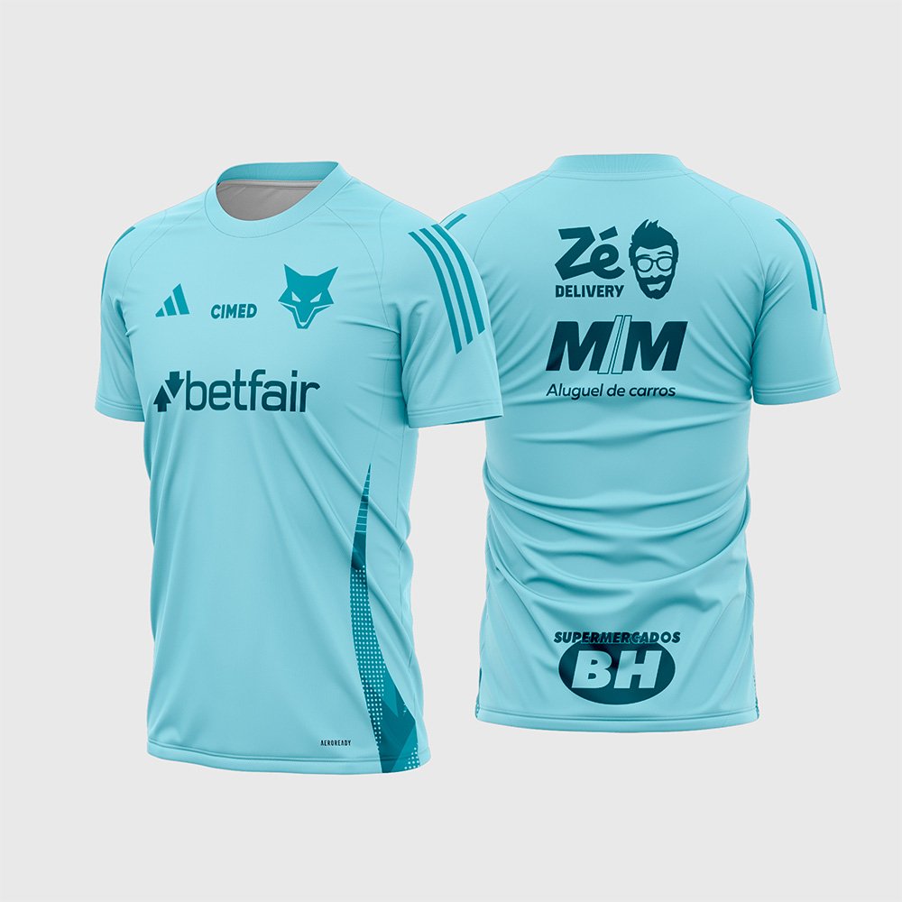Camisa do Cruzeiro Treino 2025 - 2026 - Arte Vetor