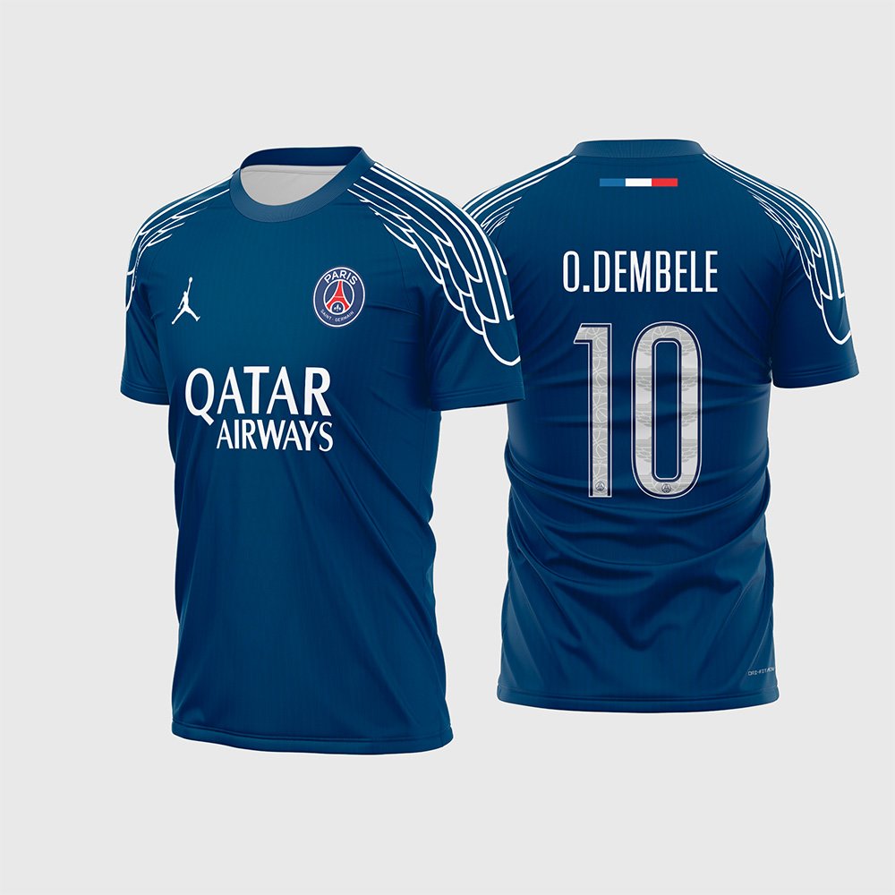 Arte Vetor Camisa PSG Quarta 2024 - 2025