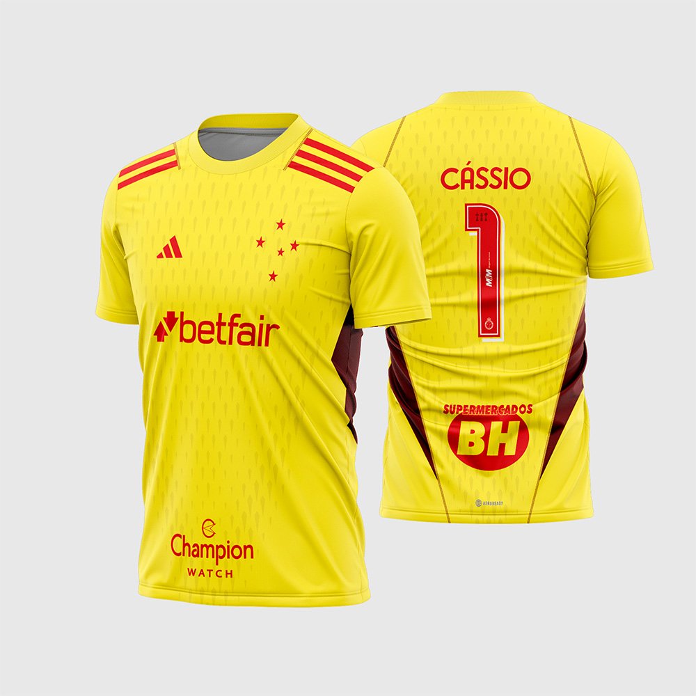 Arte Vetor Estampa Camisa Cruzeiro Goleiro II 2023 2024
