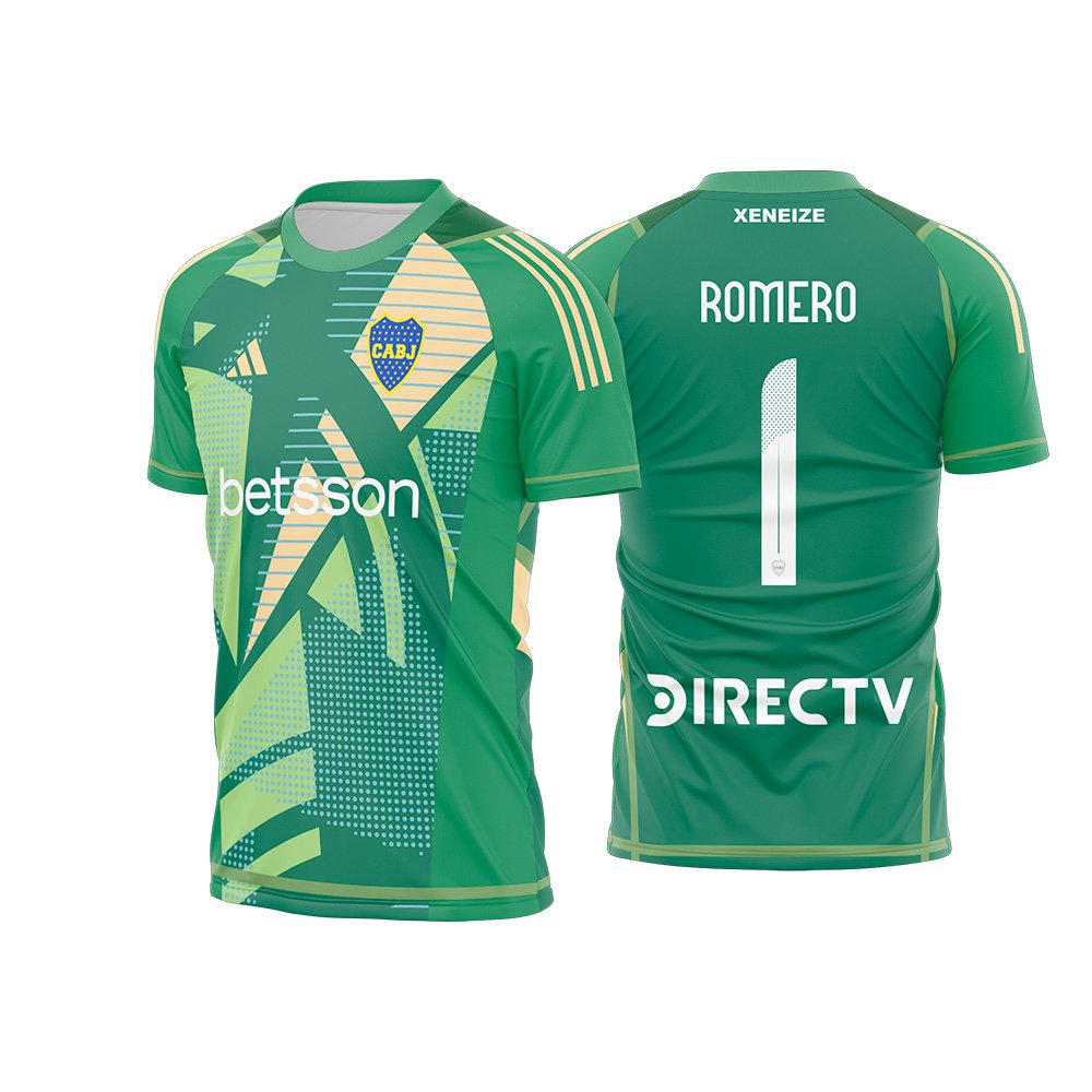 Arte Vetor Camisa Boca Juniors Goleiro 2024-2025
