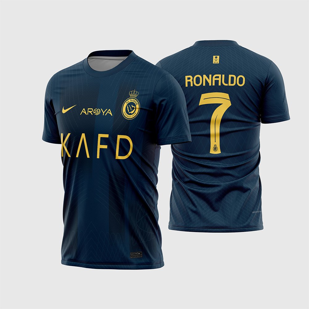 Arte Vetor Camisa Al-Nassr Reserva 2023 2024