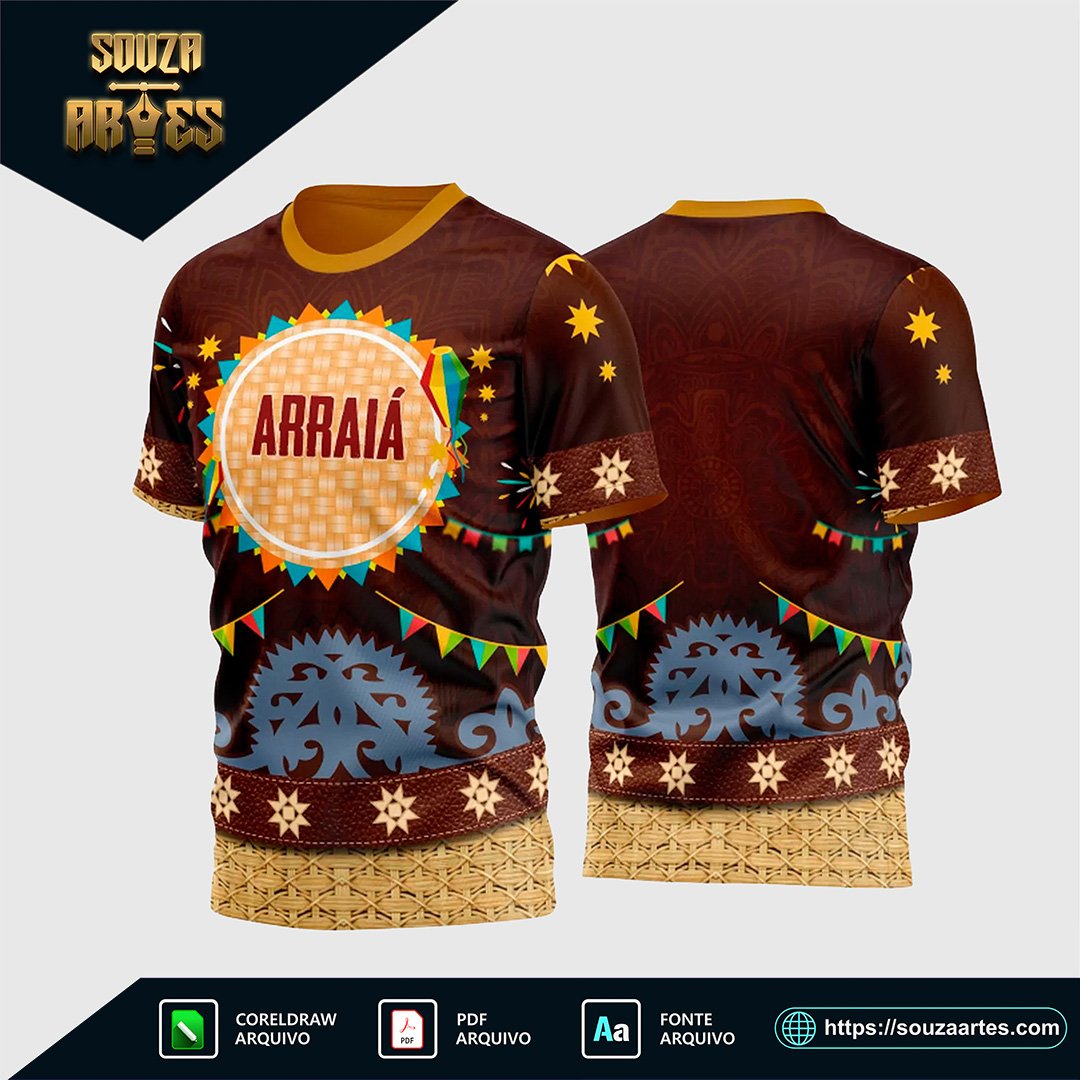 Estampa Camisa Festa Junina - São João 2025 - Arraiá 2025