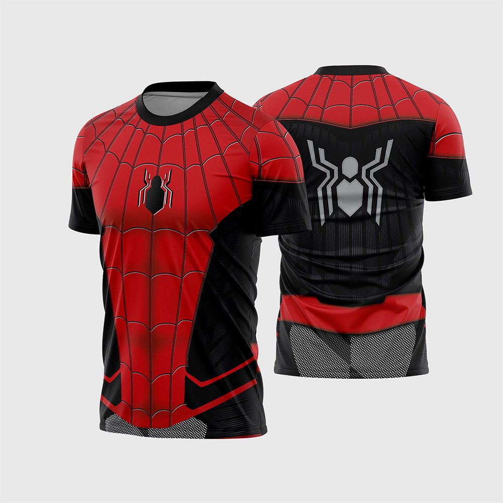 Arte Estampa Vetor Camisa Heróis - Homem Aranha Spider Man