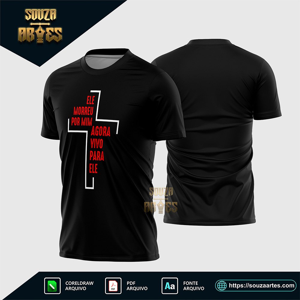 Arte Vetor Camisa Religião Ele Morreu Por Mim - 2026