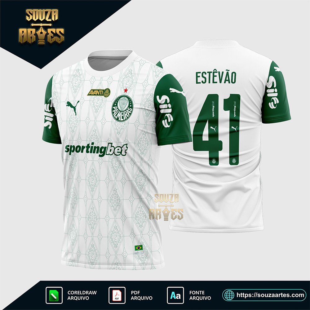 Arte Vetor Camisa Palmeiras Reserva 2025 - 2026