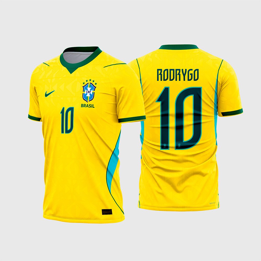 Arte Camisa Brasil Titular 2026 - 2028