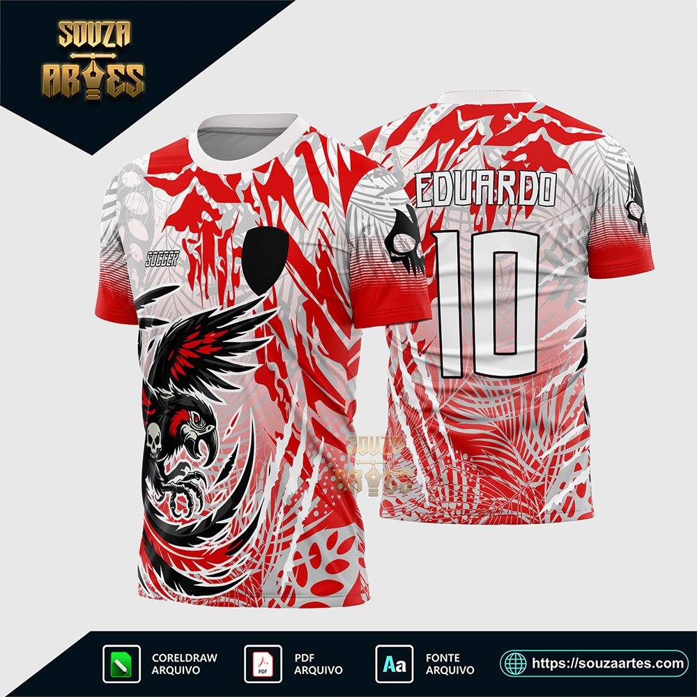 Arte Vetor Camisa de Interclasse Arara Ataque Feroz 2026