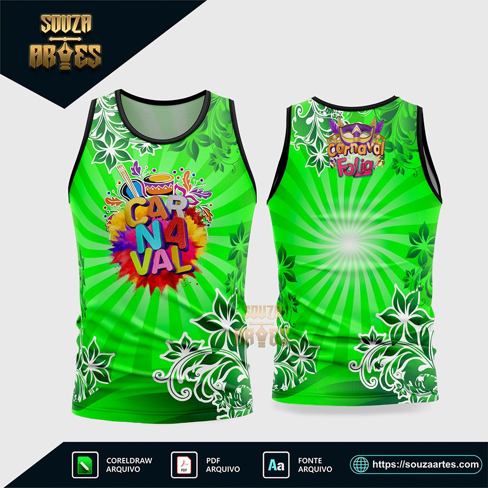 Arte Vetor Camisa Abadá Bloco Carnaval 2026 - Modelo 36