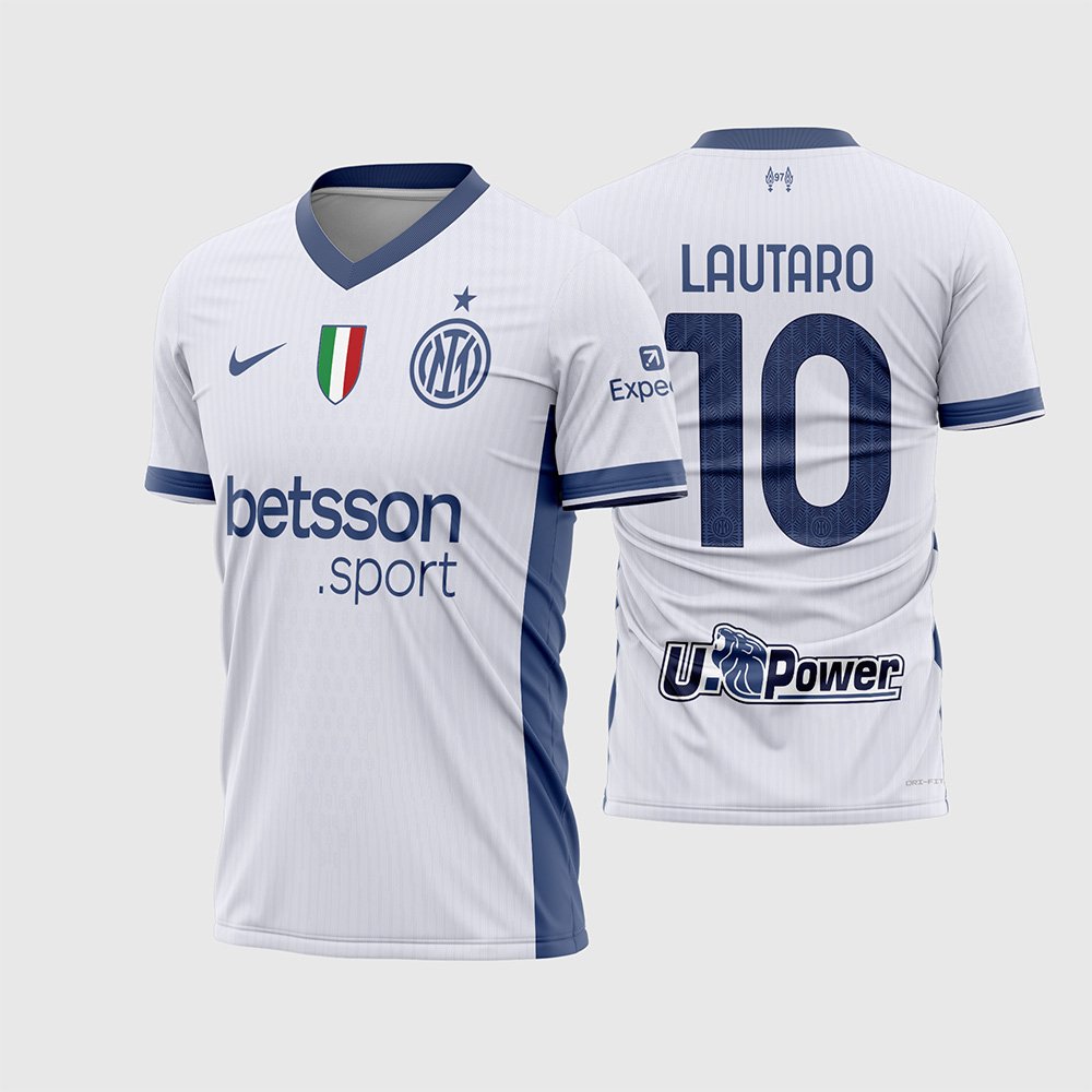 Arte Vetor Camisa Inter de Milão Reserva 2024 – 2025