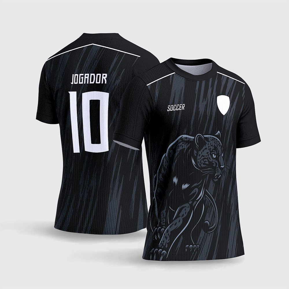 Arte Vetor Camisa para InterClasse Pantera Negra Fundo Rajado