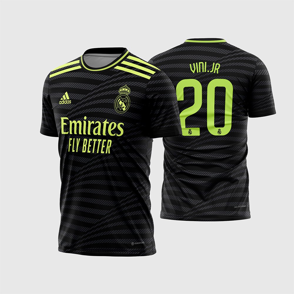 Arte Vetor Camisa Real Madrid Third 2022 2023
