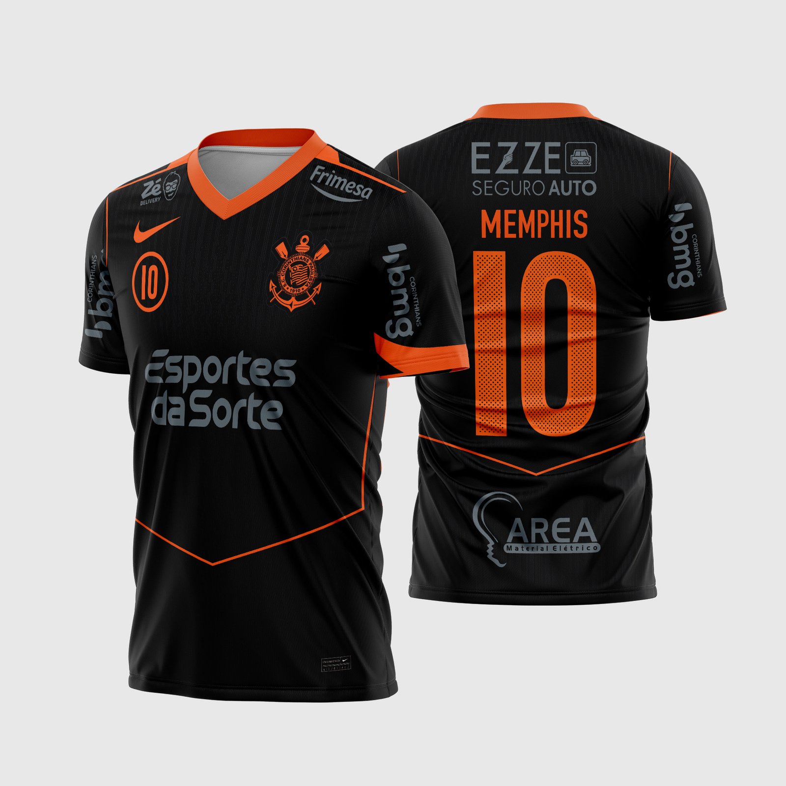 Arte Camisa Corinthians Terceira 2025 - 2026
