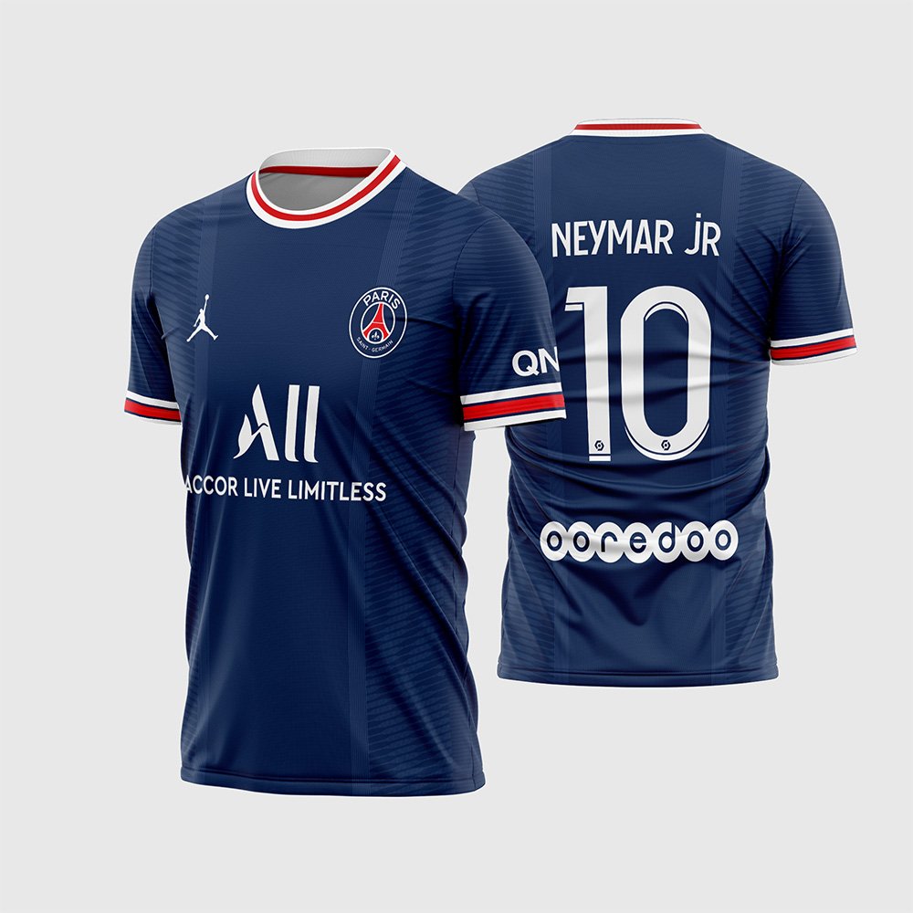 Arte Vetor Camisa PSG Local 2021-2022