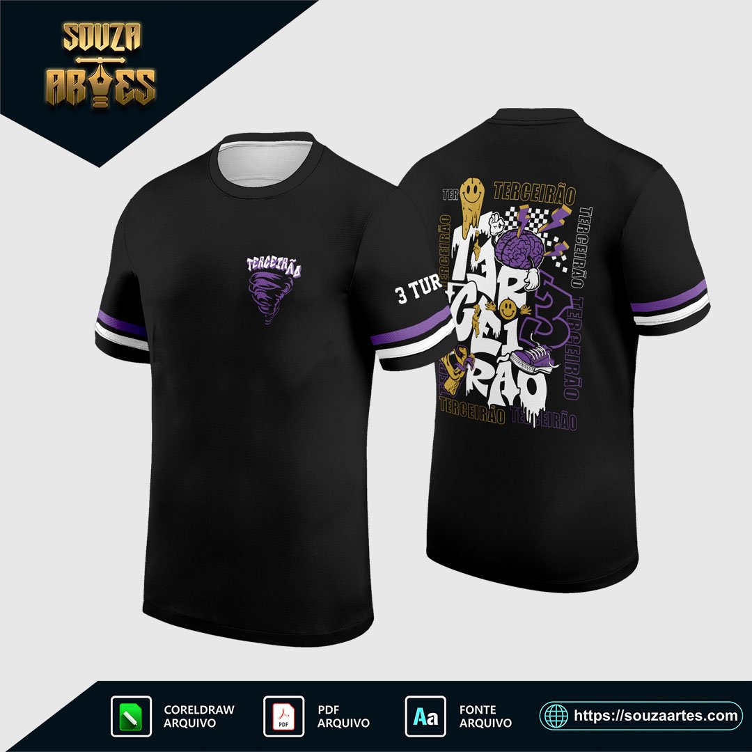 Arte Vetor Camisa Terceirão 2025 Formandos - Grafite