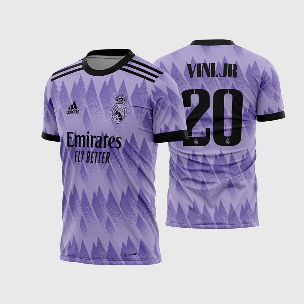 Arte Vetor Camisa Real Madrid II 2022 – 2023 Roxa