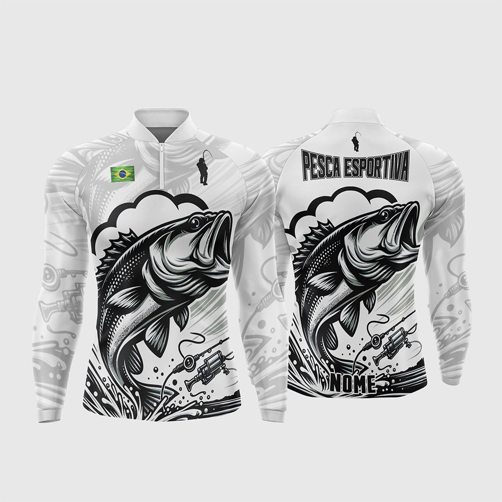 Arte Estampa Camisa De Pesca Esportiva Modelo 28