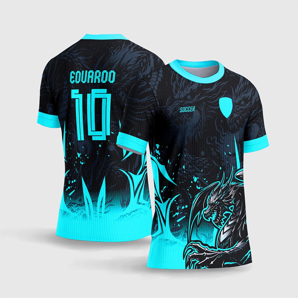 Arte Vetor Camisa InterClasse Dragão Ciano 2026