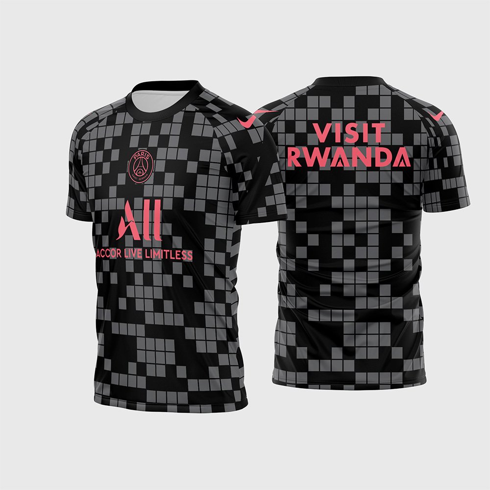 Arte Vetor Camisa PSG Pré Jogo UCL 2021 - 2022