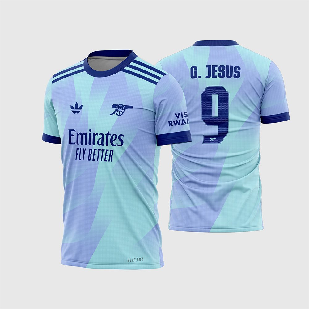 Arte Vetor Camisa Arsenal Terceira 2024 - 2025