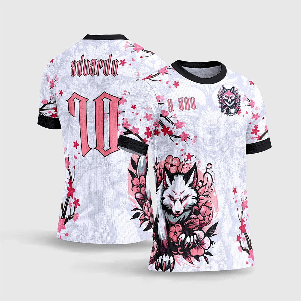 Arte Camisa Interclasse Raposa Branca com Rosa 2026