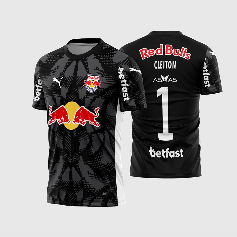 Arte Vetor Camisa Red Bull Bragantino Goleiro I 2025 - 2026