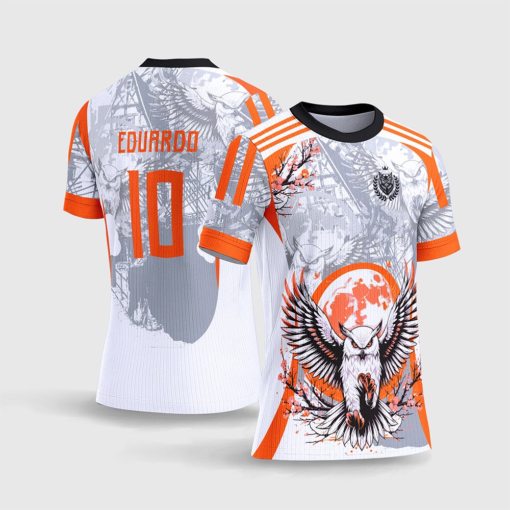 Arte Vetor Camisa Interclasse Coruja Luar