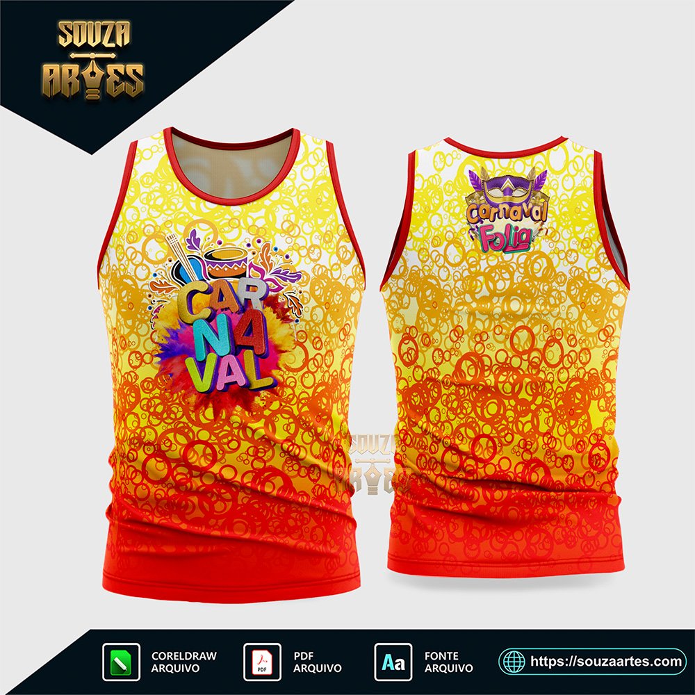 Arte Vetor Camisa Abadá Bloco Carnaval 2026 - Modelo 12