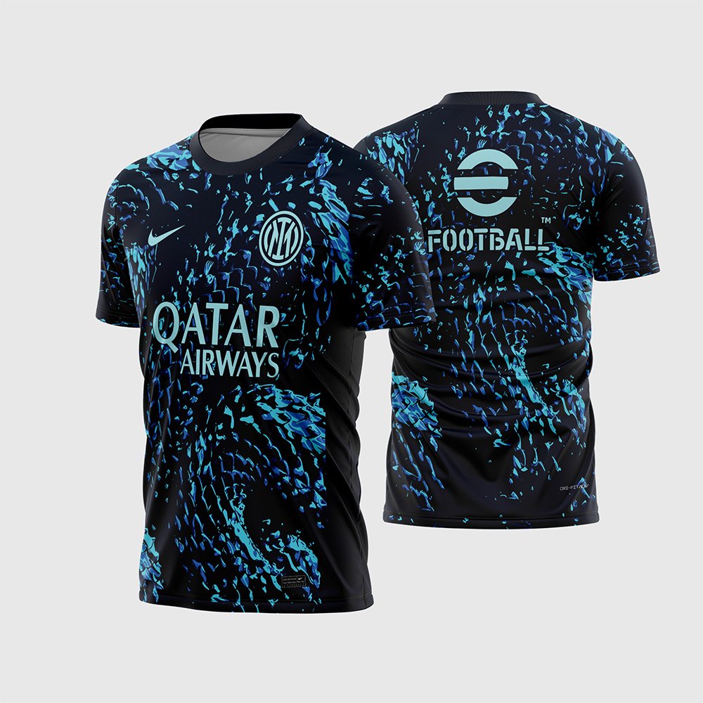 Arte Vetor Camisa Inter De Milão Pre-jogo 2025 2026