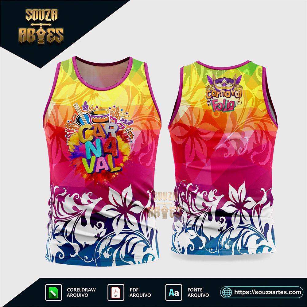 Arte Vetor Camisa Abadá Bloco Carnaval 2026 - Modelo 11