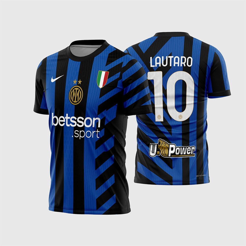 Arte Vetor Camisa Inter de Milão Titular 2024 – 2025