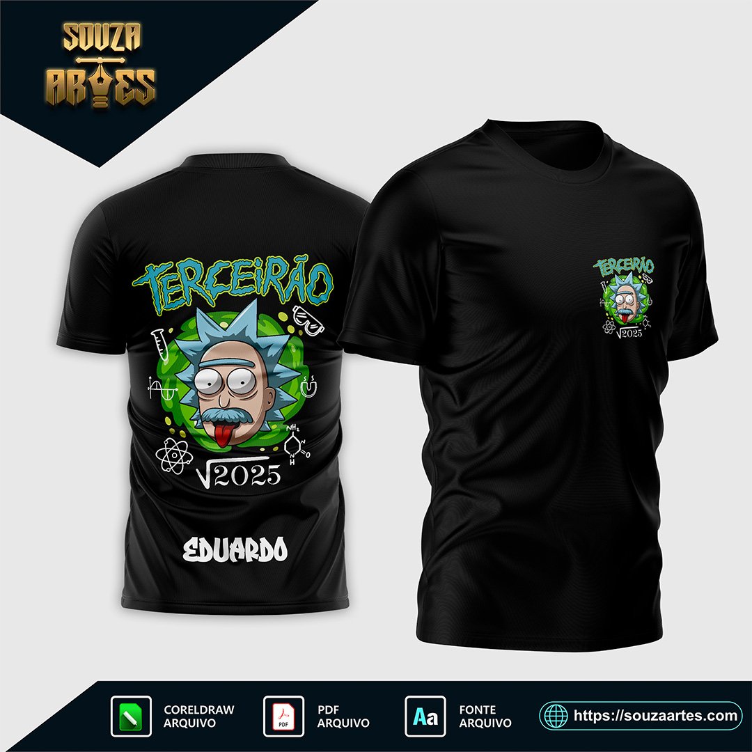 Arte Vetor Camisa Terceirão Rick-Einstein 2025