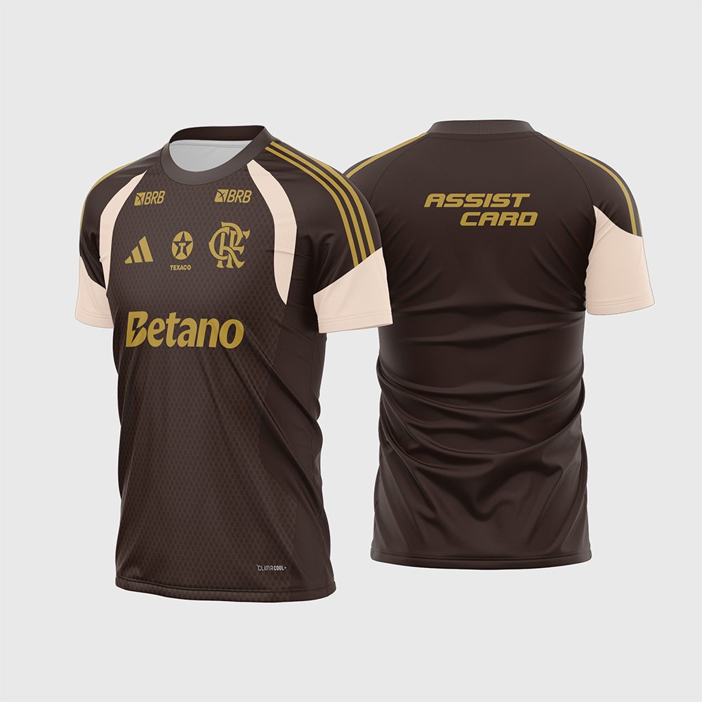 Arte Vetor Camisa Flamengo Treino 2026 2027